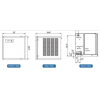 MODULAR ICE MACHINE, FULL CUBE, AIR-COOLED, 550 LBS.