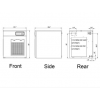 MODULAR ICE MACHINE, NUGGET ICE, AIR-COOLED, 770 LBS., 22-INCH WIDTH